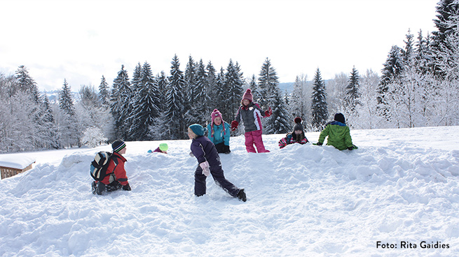 In der kalten Jahreszeit wird die Umgebung zum Winterwunderland.